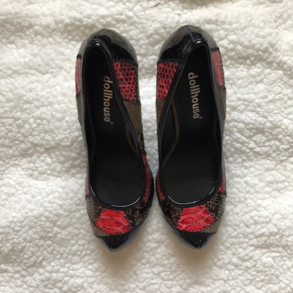 Dollhouse patchwork heels - Picture 3 of 5